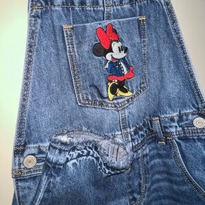 Baby Gap x Disney Minnie Mouse Denim Overalls Size 5 Years
